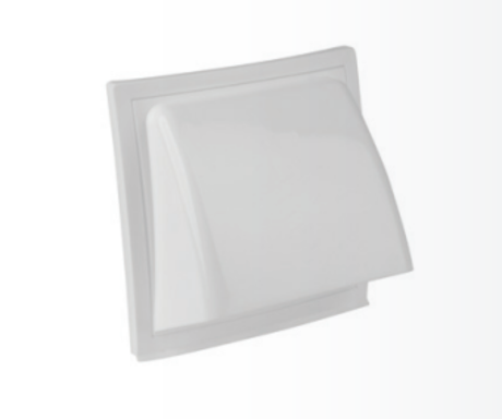 ZUNANJA STENSKA ROZETA PVC 125 MM S POKROVOM