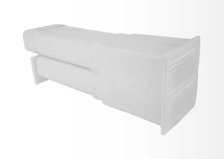 WALL-MOUNTED TELESCOPIC SYSTEM 150 X 70 MM WITH INLET INCLUDED 