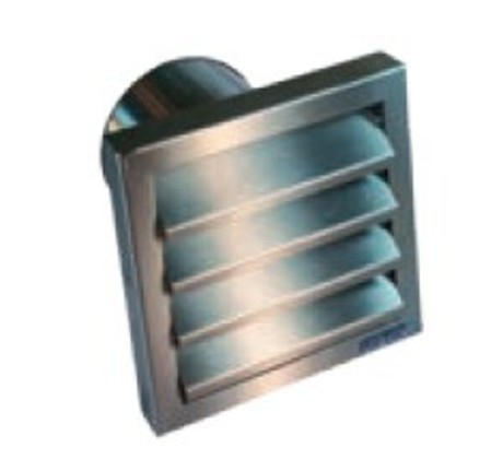 ZIDNA REŠETKA INOX 150 S NEPOVRATNIM PREKLOPOM 