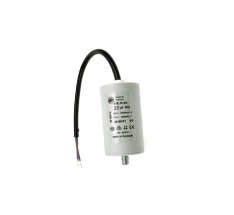 CAPACITOR 25 *F WITH CABLE 475V DUCATI - ITALY 