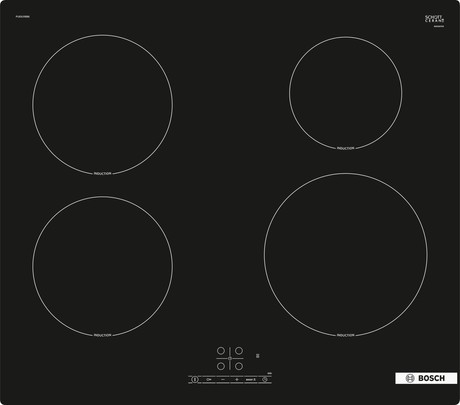PUE61RBB6E BOSCH Serie 4, Induction hob, 60 cm, Black, surface mounting without frame 