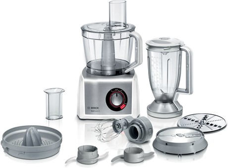 MC812S820 BOSCH Multifunction, MultiTalent 8, 1250 W, bijela, brušeni nehrđajući čelik 