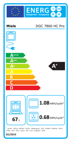 DGC7860HC Pro OBSW, MIELE KOMBINIRANA PARNA PEČICA 