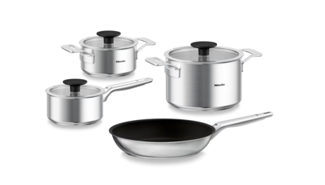 KMTS5704-3, MIELE SET POSODE ZA INDUKCIJO kozica z 1.5l/ dva lonca 1.5 l in 4 l/28 cm 