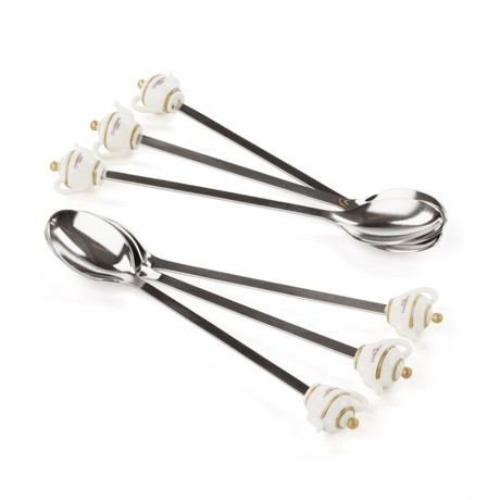 ILLY Set of spoons - teapot 6/1 STAINLESS STEEL 