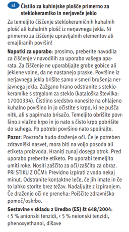 SREDSTVO ZA ČIŠĆENJE BOSCH PLOČE ZA KUHANJE 