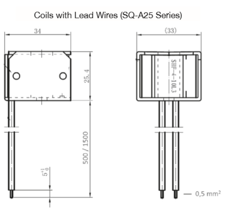 COIL SQ-A25 4-P VALVE 230VAC IP54 1.5M SANHUA 