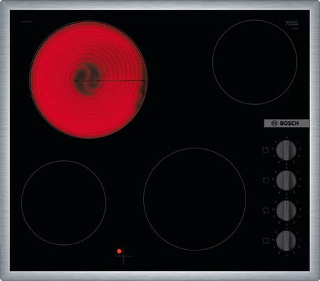 PKE645CA2E BOSCH Serie 2, Glass ceramic hob, 60 cm, Black, surface mounting with frame 