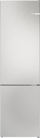 KGN392LDF BOSCH Serie 4, Prostostoječi hladilnik z zamrzovalnikom spodaj, 203 x 60 cm, Izgled nerjavečega jekla