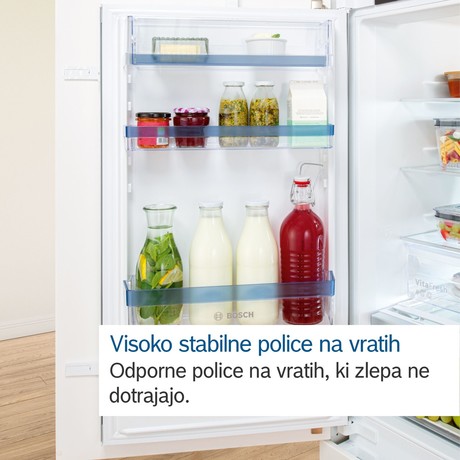 KIR81ADD0 BOSCH Serie 6, Built-in refrigerator, 177.5 x 56 cm, flat hinge with soft closing 
