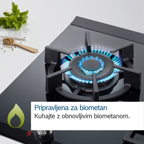 PSY6A6B20 BOSCH Serie 6, Combined hob (gas and electricity), 60 cm, Glass ceramic, Black 