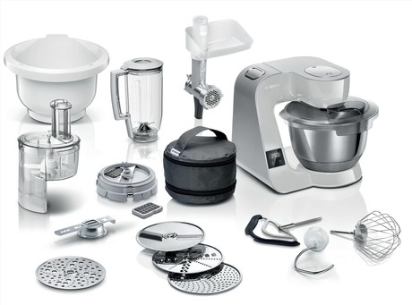 MUM5XL72 BOSCH Serie 4, Kuhinjski robot s tehtnico, MUM 5, 1000 W, Grafitno siva, Srebrna