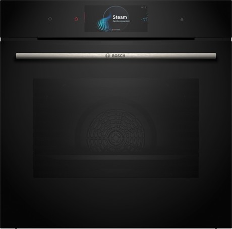 HSG7584B1 BOSCH Serie 8, Built-in oven with steam function, 60 x 60 cm, Black 