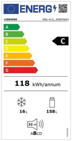 IRBc4121 Plus BioFresh LIEBHERR Ugradbeni hladnjak s BioFresh sustavom 