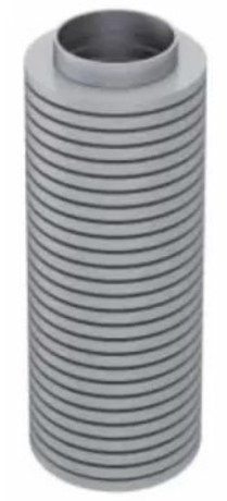 PSD100 BORA DUŠILEC ZVOKA 1000 mm priklop DN 150, Ø 210 mm